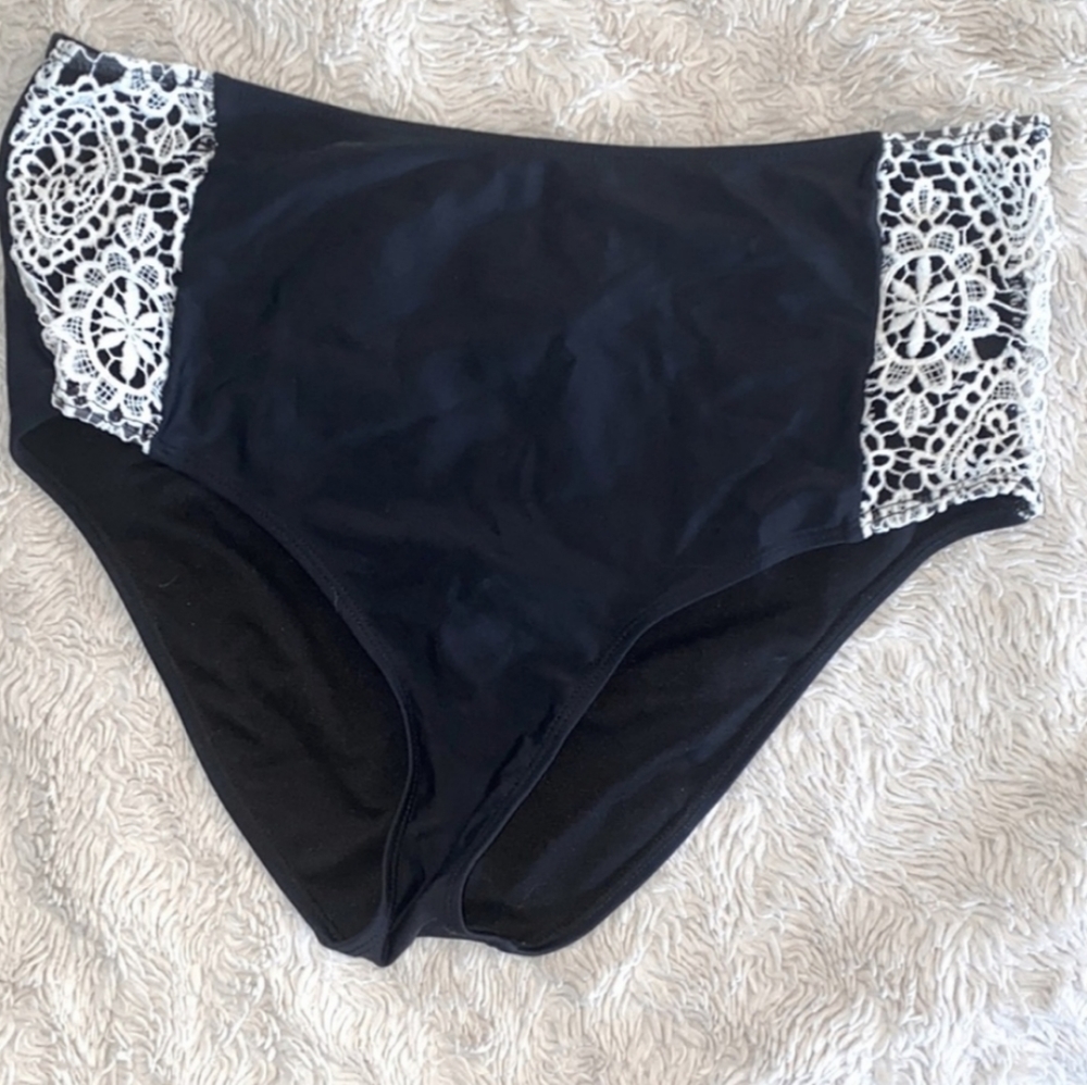 High waisted bikini bottoms
